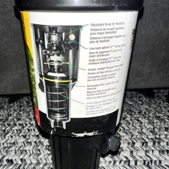 Rain Bird LG-3 Mini-Paw Impact Sprinkler 1/2 in. threaded 26-41 ft. 20-360 degre - Picture 3 of 9